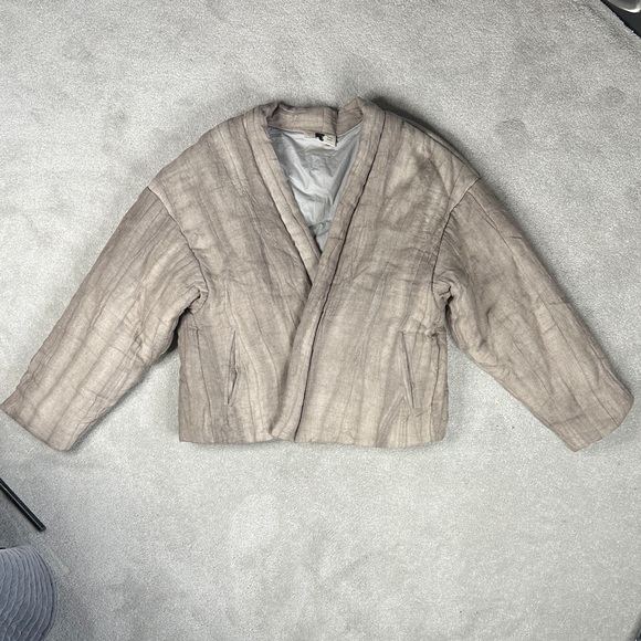 Saalt Studio Beige Quilted Jacket - Picture 1 of 4